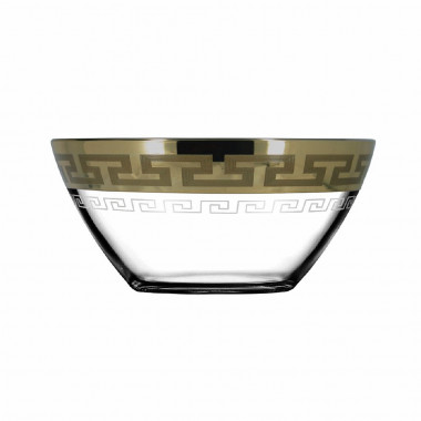 Набор салатник.2пр с рис. &quot;Греческий узор&quot; (Гусь Хрустальный) GE03-1542 — Posudio