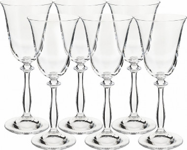 Бокал для вина 185мл (6шт) Crystal Bohemia Angela 40600/185 &mdash; Posudio