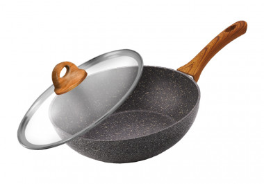 Сковорода 30-5,5см. индукция, кован. алюм., LARA GRANIT PALERMO &mdash; Posudio