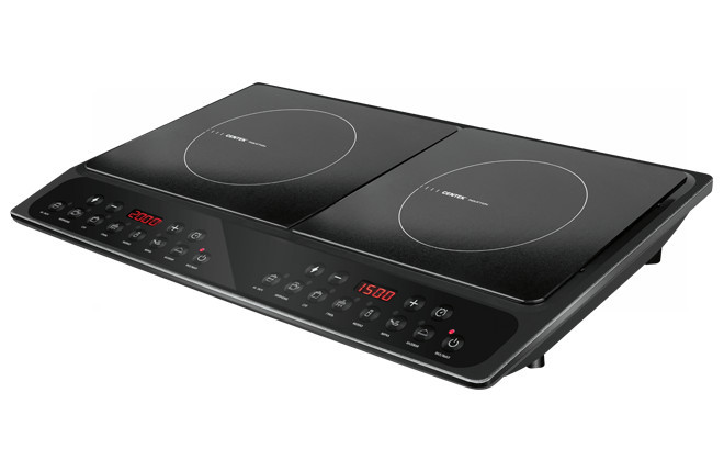 Плитка индукционная СТ-1514(черная)  3500Вт 2конфорки фото 1 — Posudio