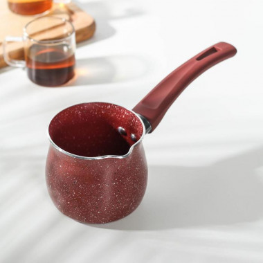 Турка Доляна «Бордо», 300 мл, антипригарное покрытие, цвет коричневый &mdash; Posudio