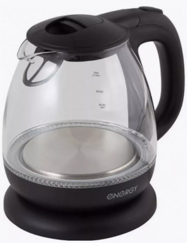 Чайник ENERGY E-296 (1.7л)  пластик, цвет черный &mdash; Posudio