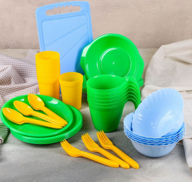 Набор посуды для пикника №7 "Все за стол" 6перс. 44пр. &mdash; Posudio