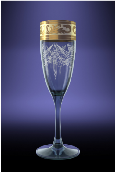 Набор бокалов  6шт "Эдем" с рис."Русский Узор" (Гусь Хрустальный) GE09-1687 &mdash; Posudio