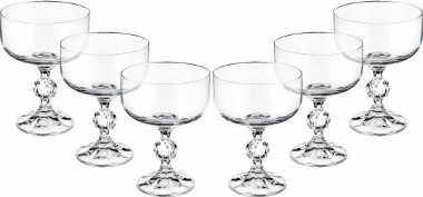 Бокал для шампанского 200мл (6шт) Crystal Bohemia Claudia 40149/200 — Posudio