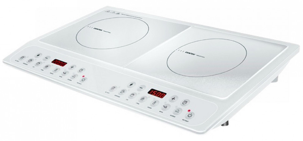 Плитка индукционная СТ-1514(белая)  3500Вт 2конфорки фото 1 — Posudio