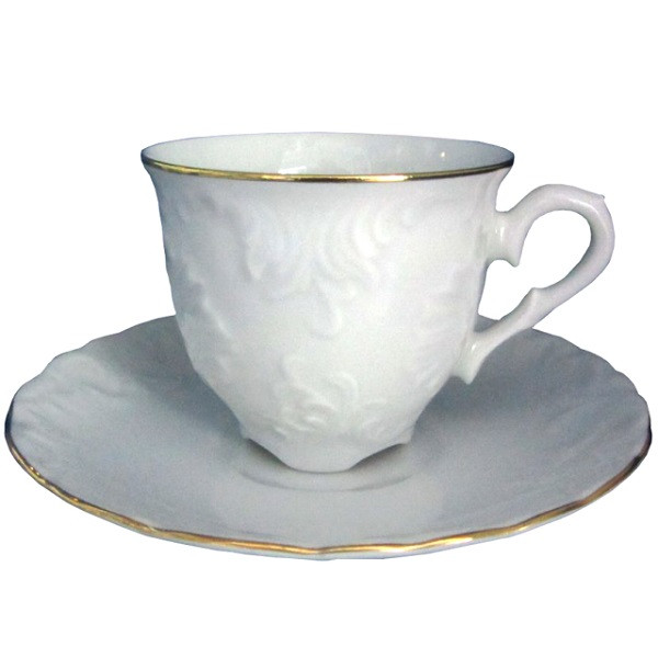 Кофейная пара 100мл Cmielow Rococo gold 800203D 3604 фото 1 — Posudio