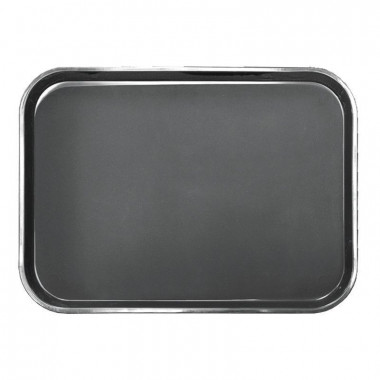 Поднос черн.пластик. прорез  38*50см P.L. — Posudio