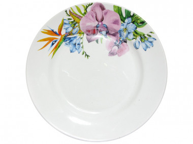 Тарелка мелкая 200мм Кубаньфарфор Орхидея 056 &mdash; Posudio