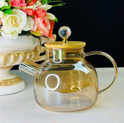 Заварочный чайник 1,2л. в под.уп.(х24)Стекло 589-038 фото 1 — Posudio