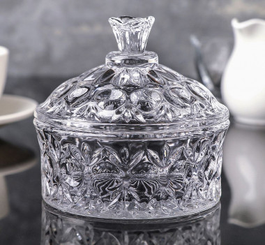 Сахарница &quot;КРУГИ&quot; 10,5*10,5см. — Posudio