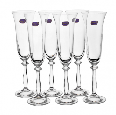 Бокал для шампанского 190мл (6шт) Crystal Bohemia Angela 40600/190 &mdash; Posudio