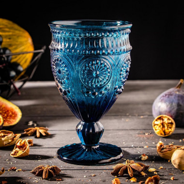 Бокал &quot;Ларго&quot; 260 мл 8,5х14 см, цвет синий — Posudio