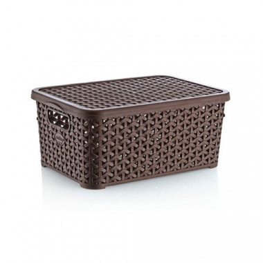 Ротанг корзина с крышкой 6л  DEMIREL &mdash; Posudio