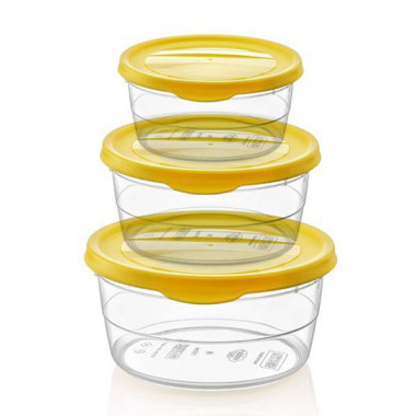 Набор круглых судков 3*0,3л DEMIREL — Posudio