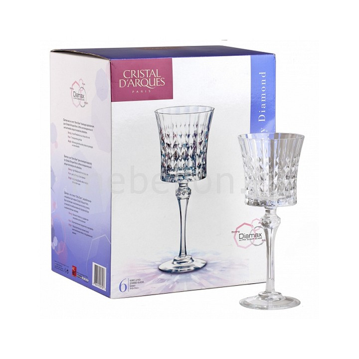 Набор фужеров для вина 6шт 190мл Lady Diamond G5206 фото 1 — Posudio