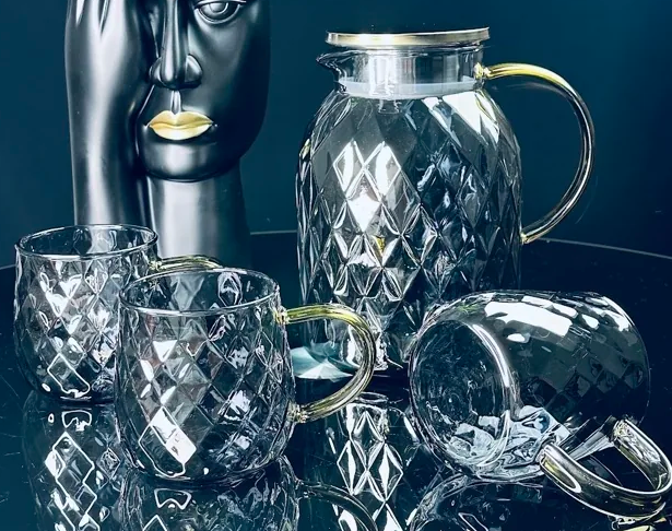 Набор графин 1750мл и 6 стаканов в под.уп.(х8) 160-254 фото 1 — Posudio