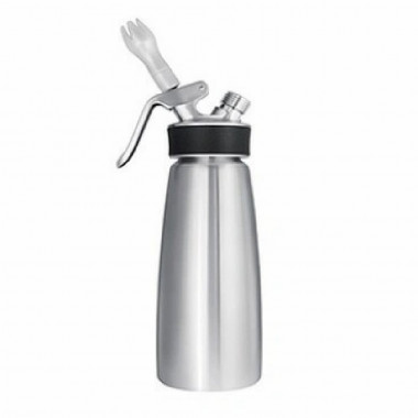 Сифон д/сливок&quot;Крим профи&quot; сталь нерж. пластик 0,5л.D-7.3 H=25 B=10.5см. — Posudio