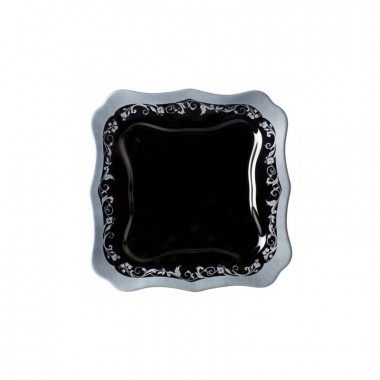 Десертная тарелка 20.5см Luminarc Authentic Silver Black H8400 — Posudio