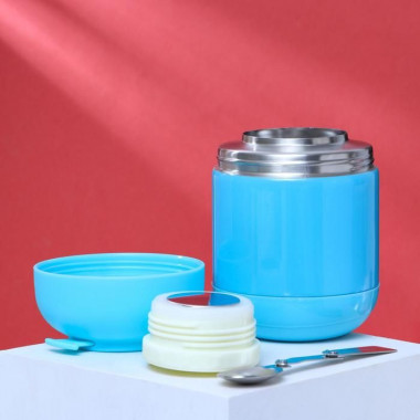 Термос для еды "Кемби" 500мл. тепло 8ч. голубой &mdash; Posudio