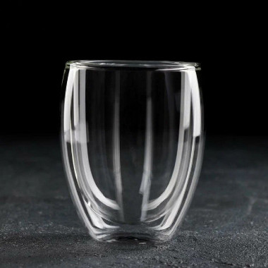 Стакан с двойными стенками &quot;Поль&quot; 350 мл, 8,5х12 см — Posudio