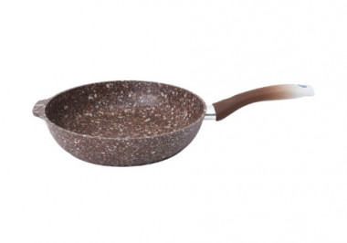 Сковорода 240/60мм с  ручкой "ELITE STONE" КУКМАРА &mdash; Posudio