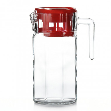 Кувшин КОШЕМ 1235 мл (красная крышка) в п/уп. &mdash; Posudio