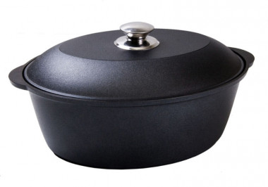 Утятница 4л. ДП (КУКМАРА) черный &mdash; Posudio