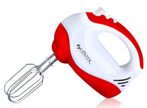 Миксер CENTEK CT-1110 175ВТ  белый/красный фото 1 — Posudio