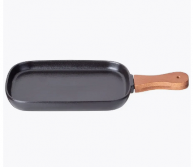 БЛЮДО СЕРВИРОВОЧНОЕ LEFARD "NATIVE" 12,5*19,5/29 СМ С ДЕРЕВ. РУЧКОЙ 587-201 &mdash; Posudio