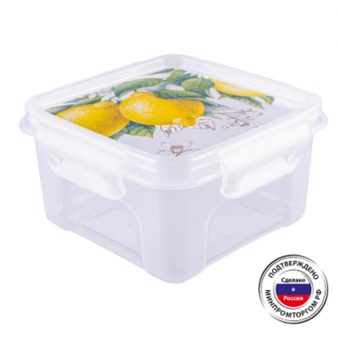 Контейнер для СВЧ "Fresh" квадратный 0,6л. &mdash; Posudio