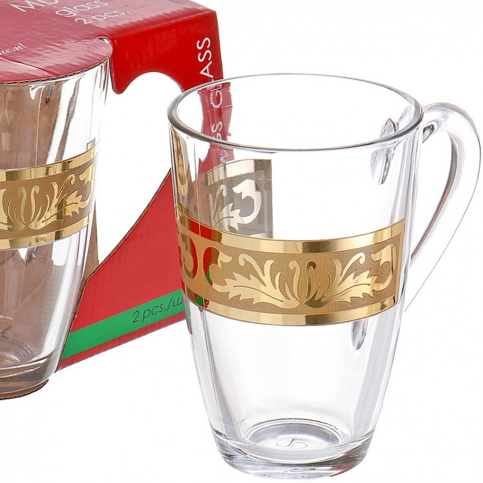 Набор кружек "Русский узор" 2шт (Гусь Хрусталь) EAV49-5393 фото 1 — Posudio