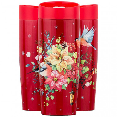 Термокружка с кружкой-стопером 380мл Торжество &mdash; Posudio