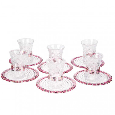 Набор восточных стаканов с блюдцами для чая 12пр. 190мл Армуды — Posudio