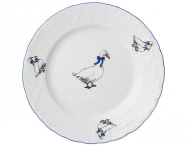 Тарелка десертная "Гуси" 21см. &mdash; Posudio