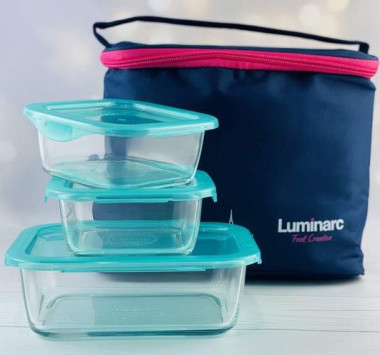 Набор контейнеров KEEP'N'BOX 3пр.(380мл. 820мл. 1220мл.)+синяятермосумка в подарок — Posudio