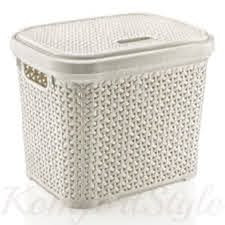 Ротанг корзина с крышкой 30л  DEMIREL &mdash; Posudio