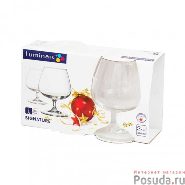 Набор бокалов для коньяка 410мл 2шт Luminarc Signature L1316 &mdash; Posudio