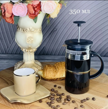 Френч-пресс 350мл. в под.уп.(х24)Стекло 139-010 фото 1 — Posudio