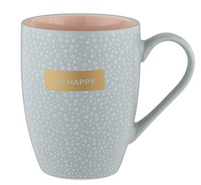 КРУЖКА "BE HAPPY" 340мл.  260-967 фото 1 — Posudio