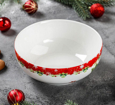 Салатник &quot;Новогоднее волшебство&quot; 15,5*6см. — Posudio