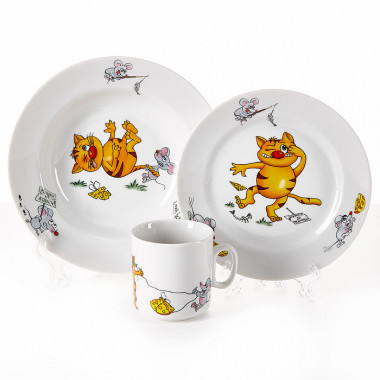 Набор посуды 3пр. "КОШКИ-МЫШКИ" &mdash; Posudio