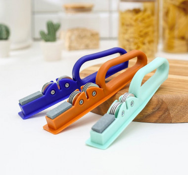 Точилка для ножей "Острое лезвие" 19х4,5 см МИКС &mdash; Posudio