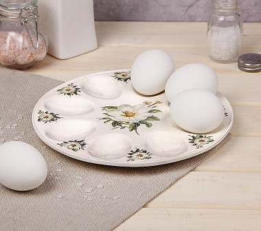 Подставка для яиц &quot;Цветы шиповника&quot; 19,5х1,7 см — Posudio