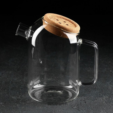 Графин с крышкой &quot;Эко&quot; 1000 мл, 18х11х17,5см — Posudio