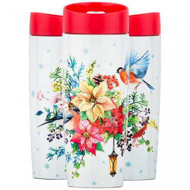 Термокружка с кружкой-стопером 380мл Торжество &mdash; Posudio