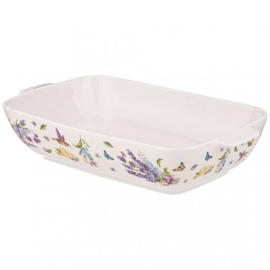 Блюдо с ручками "ПРОВАНС ЛАВАНДА"  прям. 26*16*6см. &mdash; Posudio