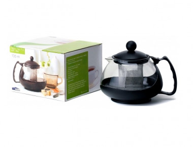 Чайник стекл. с фильт. метал. 700мл — Posudio