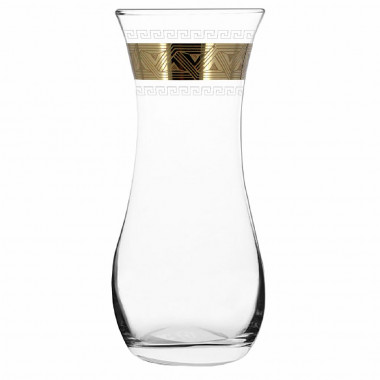 Ваза  с рис. &quot;Версаче Голд&quot; (Гусь Хрусталь) EAV91-3737 — Posudio