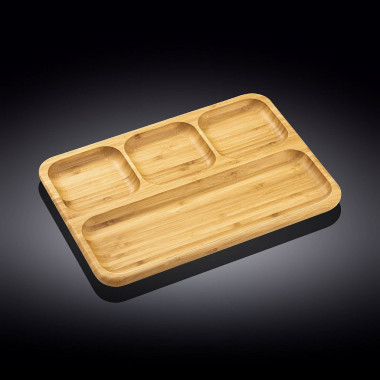 Блюдо 4-х секционное прямоуг. bamboo (33*23см.) Wilmax &mdash; Posudio